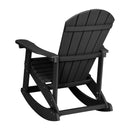 Set of 2 Atlantic All-Weather Polyresin Adirondack Rocking Chair with Vertical Slats