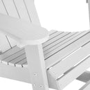 Set of 2 Atlantic All-Weather Polyresin Adirondack Rocking Chair with Vertical Slats