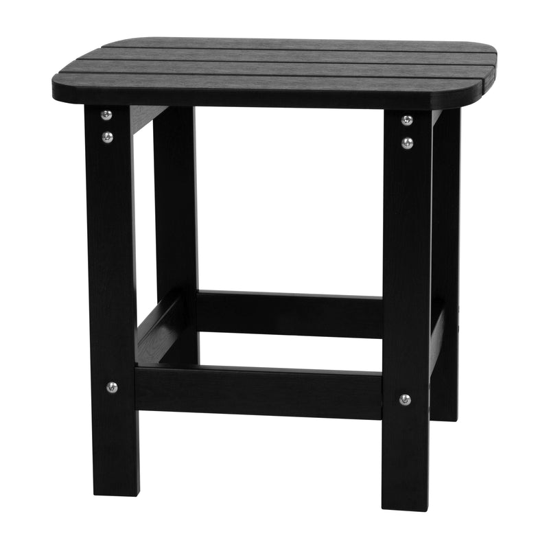 Atlantic 3 Piece Adirondack Patio Furniture Set Includes 2 All-Weather Rocking Chairs and Side Table