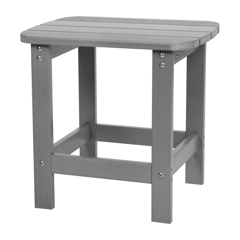 Atlantic 3 Piece Adirondack Patio Furniture Set Includes 2 All-Weather Rocking Chairs and Side Table