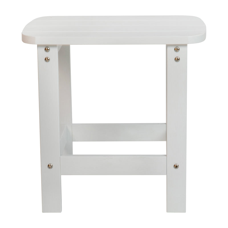 Atlantic 3 Piece Adirondack Patio Furniture Set Includes 2 All-Weather Rocking Chairs and Side Table