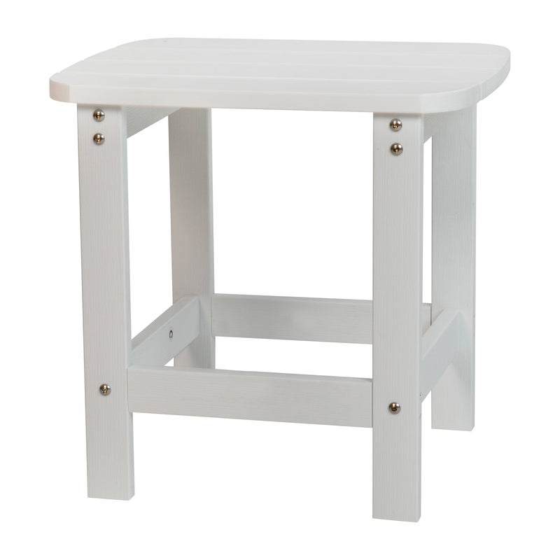 Atlantic 5 Piece Adirondack Patio Furniture Set Includes 2 All-Weather Rocking Chairs and Side Table