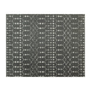 Ivory Bohemian Low Pile Rug with Geometric Design