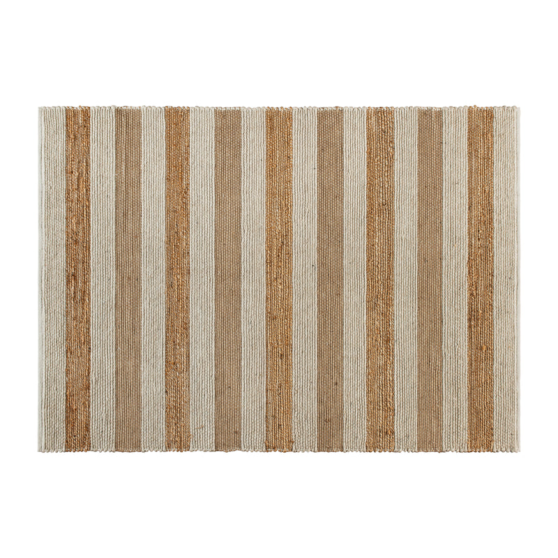 5' x 7' Indoor Handwoven Jute Blend Area Rug