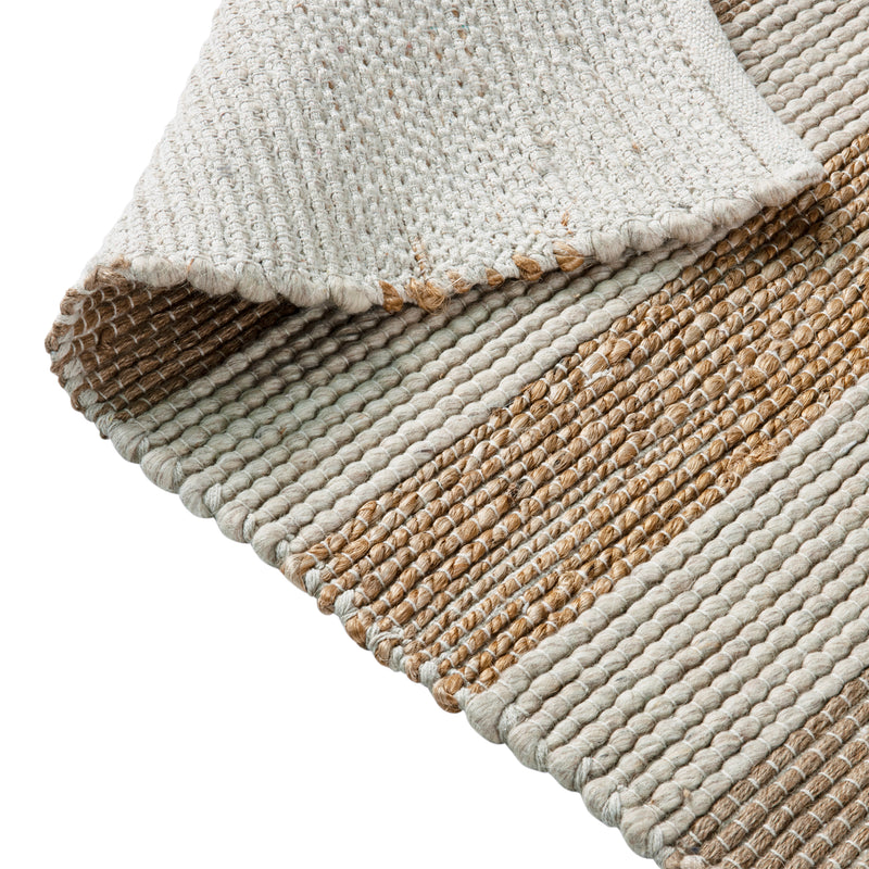 5' x 7' Indoor Handwoven Jute Blend Area Rug