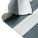 5' x 7' Handwoven Indoor/Outdoor Cabana Style Striped Area Rug in Grey