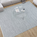 Indoor/Outdoor Handwoven Diamond Patterned Area Rug