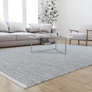 Indoor/Outdoor Handwoven Diamond Patterned Area Rug