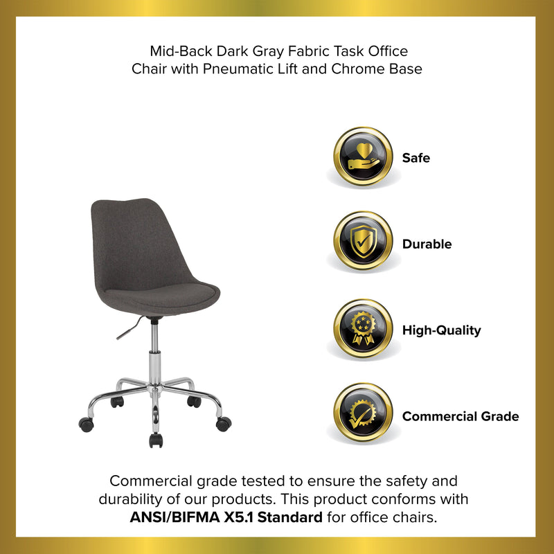 Marilyn Swivel Office Chair with Height Adjustable Swivel Seat