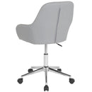 Roma Home Office Bucket Style Chair with 360 Degree Rotating Swivel On Chrome Frame