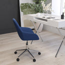 Roma Home Office Bucket Style Chair with 360 Degree Rotating Swivel On Chrome Frame