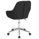 Roma Home Office Bucket Style Chair with 360 Degree Rotating Swivel On Chrome Frame