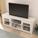 Galena Traditional Full Glass Door 65" TV Stand