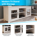 Galena Traditional Full Glass Door 65" TV Stand