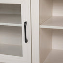 Galena Traditional Full Glass Door 65" TV Stand