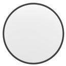 Monaco 20" Round Accent Wall Mirror in Black with Metal Frame for Bathroom, Vanity, Entryway, Dining Room, & Living Room