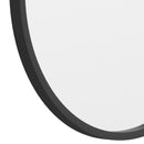 Monaco 20" Round Accent Wall Mirror in Black with Metal Frame for Bathroom, Vanity, Entryway, Dining Room, & Living Room
