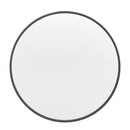 Monaco 27.5" Round Accent Wall Mirror in Black with Metal Frame for Bathroom, Vanity, Entryway, Dining Room, & Living Room