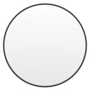 Monaco 30" Round Accent Wall Mirror in Black with Metal Frame for Bathroom, Vanity, Entryway, Dining Room, & Living Room