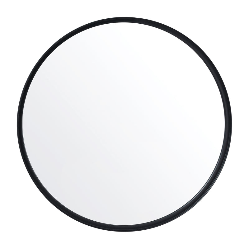 Monaco Round Deep Frame Accent Mirror Round Metal Framed Wall Mount Mirror
