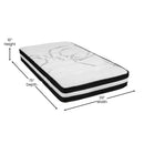 Luna 10 Inch Hybrid Mattress CertiPUR-US Certified Foam & Pocket Spring Mattress in a Box