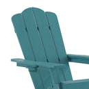 Nassau Adirondack Chair with Cup Holder, Weather Resistant HDPE Adirondack Chair, Set of 2