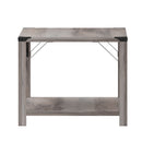 Green River Modern Farmhouse Engineered Wood Coffee Table and Powder Coated Steel Accents