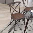 Bardstown X-Back Bistro Style Wooden High Back Dining Chair