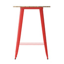 Dryden Indoor/Outdoor Bar Top Table, 30" Round All Weather Poly Resin Top with Steel base