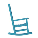 Fielder Set of 2 Contemporary Rocking Chairs, All-Weather HDPE Indoor/Outdoor Rockers in Blue