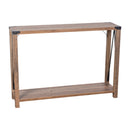 Green River Modern Farmhouse Engineered Wood Entryway Table and Powder Coated Steel Accents