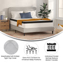 Hulen 12 Inch Extra Firm Hybrid Pocket Spring & CertiPUR-US Certified Foam Mattress in a Box