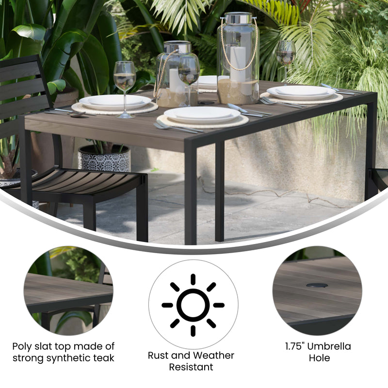 Kersey 30" x 48" Outdoor Dining Table