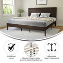 Ketner Solid Wood Platform Bed with Wooden Slats and Headboard, No Box Spring Needed