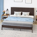 Ketner Solid Wood Platform Bed with Wooden Slats and Headboard, No Box Spring Needed