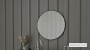 Monaco 24" Round Accent Mirror Round Black Metal Framed Wall Mount Mirror for Bathroom, Vanity, Entryway, Dining Room, & Living Room
