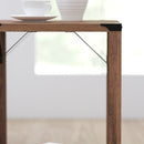 Green River Modern Farmhouse Engineered Wood End Table and Powder Coated Steel Accents
