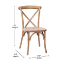 Bardstown X-Back Bistro Style Wooden High Back Dining Chair
