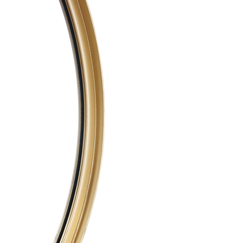 Monaco Round Deep Frame Accent Mirror Round Metal Framed Wall Mount Mirror