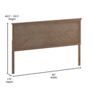 Marta Herringbone Wooden Adjustable Headboard