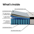 Hulen 12 Inch Extra Firm Hybrid Pocket Spring & CertiPUR-US Certified Foam Mattress in a Box