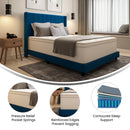 Vienna 14" Premium Comfort Euro Top Hybrid Pocket Spring and Memory Foam Mattress in a Box with Reinforced Edge Support