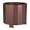 Aries 19.5" Portable Finished Steel Smokeless Wood Burning Outdoor Firepit with Waterproof Cover
