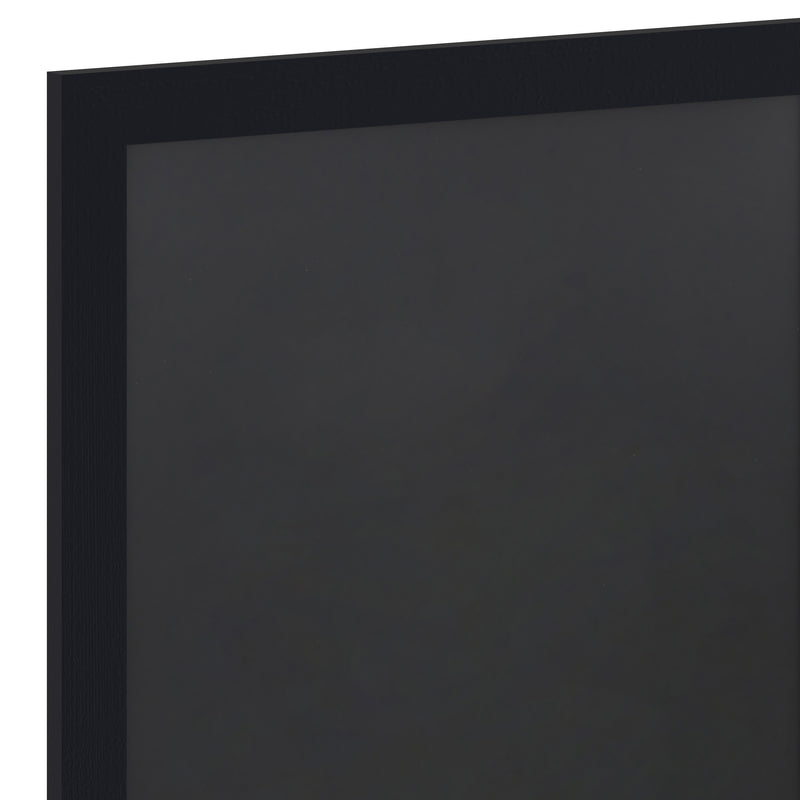 Magda 24" x 36" Black Wall Mount Magnetic Chalkboard Sign, Hanging Wall Chalkboard Memo Board