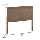 Marta Herringbone Wooden Adjustable Headboard