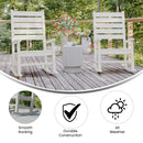 Fielder Set of 2 Contemporary Rocking Chairs, All-Weather HDPE Indoor/Outdoor Rockers