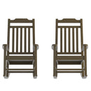 Set of 2 Hillford Poly Resin Indoor/Outdoor Rocking Chairs
