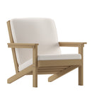 Riviera All-Weather Poly Resin Wood Adirondack Style Deep Seat Patio Club Chair with Cushions