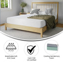 Blanche 8" CertiPUR-US Certified Memory Foam Mattress Infused with Charcoal & Green Tea Cooling Gel