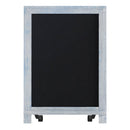 Magda Set of 10 Wall Mount or Tabletop Magnetic Chalkboards with Folding Metal Legs in Rustic Blue, 12" x 17"